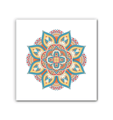 Floral Mandala Harmony Metal Art - Beyond T-shirts